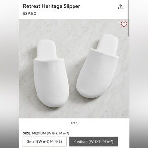 Pottery Barn slippers size M (Women 8-9)